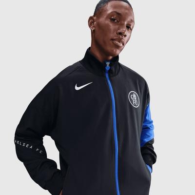 Chelsea Nike Ausweich-Hymnenjacke – Schwarz Image