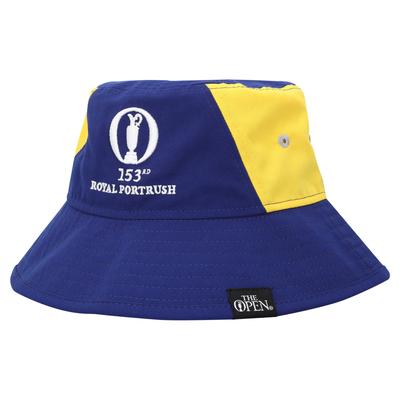The 153rd Open Royal Portrush Pin-Flagge Fischerhut - Marineblau/Gelb Image