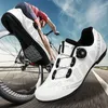 Unisex-Fahrradschuhe, Gummisohlen, Herren-Rennradschuhe, Geschwindigkeits-Fahrradschuhe, Sneaker, bequem, rutschfest, atmungsaktiv, Größen für 36–46