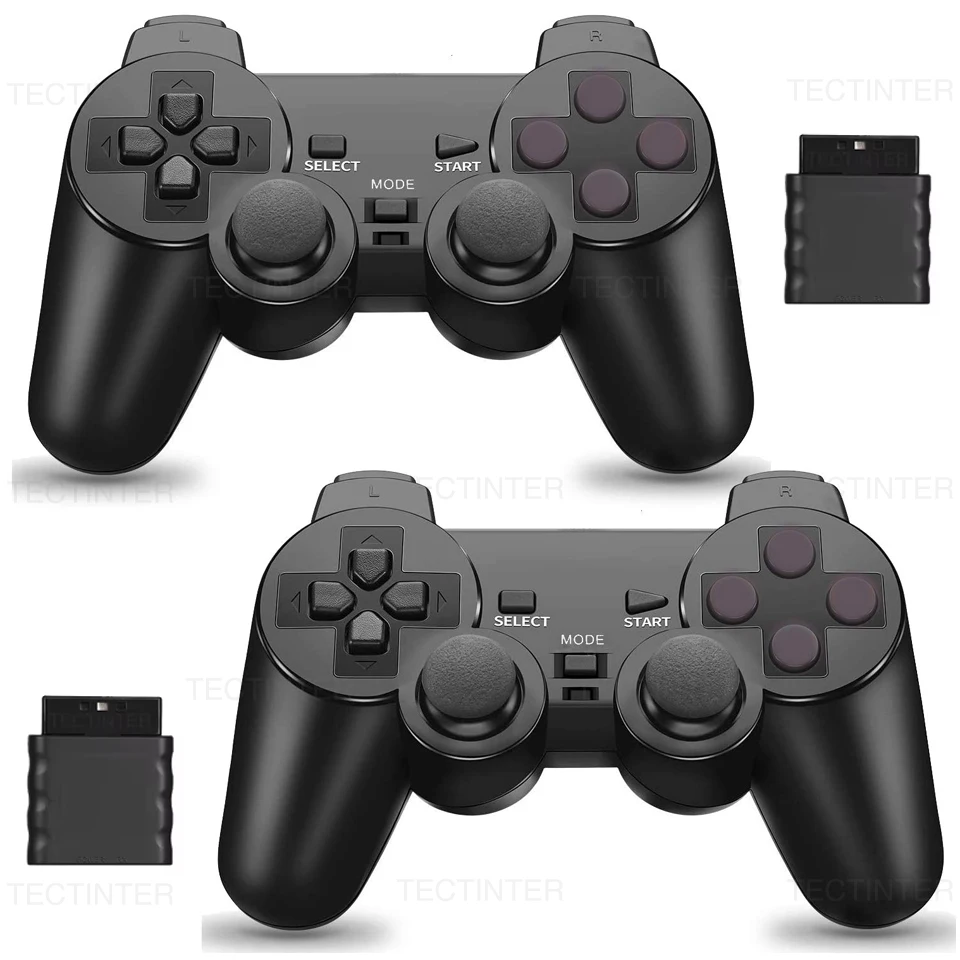 Drahtloser Controller für Sony Playstation 2, Game-Gamepad für PS2, Joystick für PC, Joypad, integrierte Dual-Vibration, USB-Game-Kontrolle
