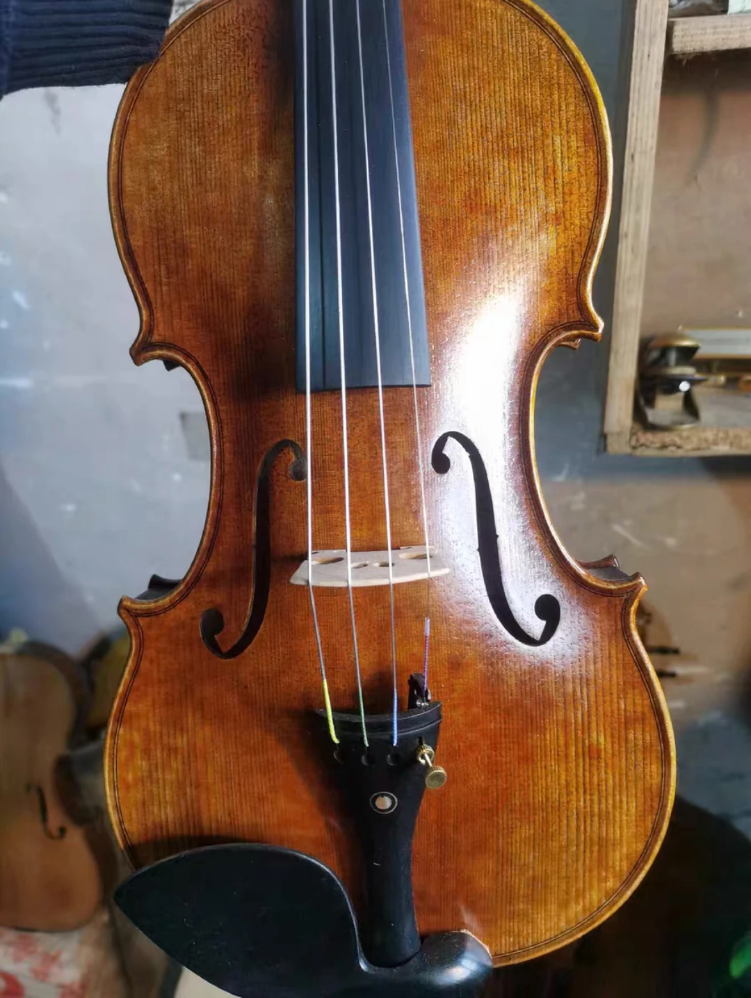 Guarneri 1742, Lord Wilton, handgefertigte Violine, 4/4 3/4 1/2, italienischer Retro-Öllack, Massivholz, professionelle Violine, Musikinstrumente Image