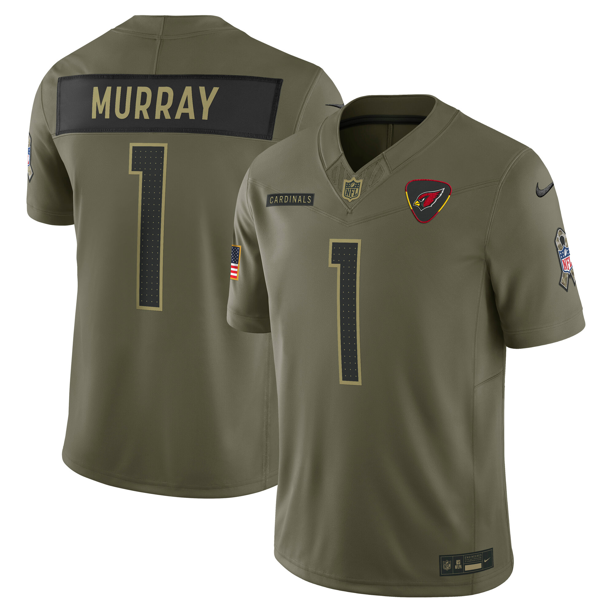 Arizona Cardinals Nike 2025 Salute To Service Trikot - Kyler Murray - Herren Image