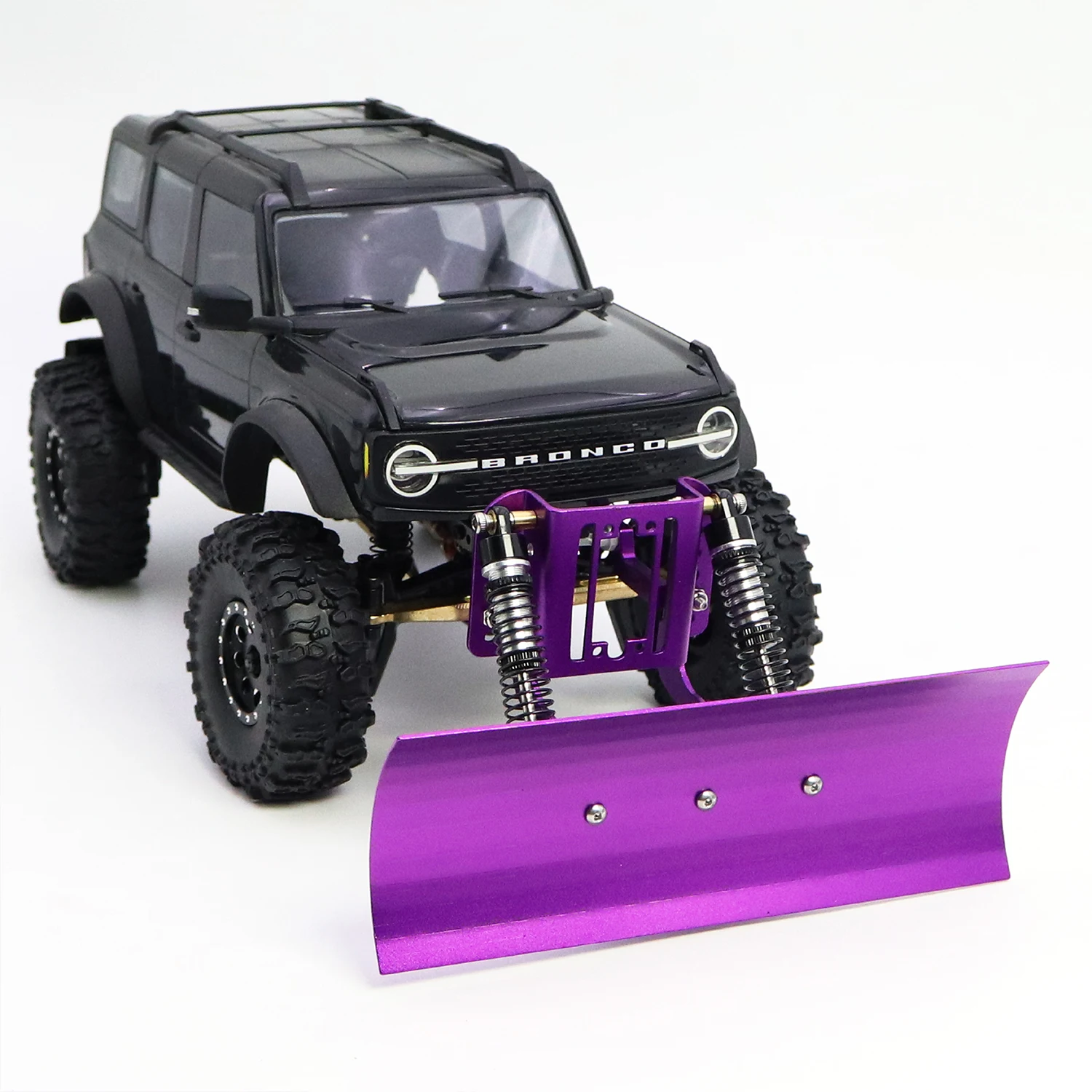 1/18 Aluminium Einstellbare Schneepflug Schnee Sand Schaufel Crawler Werkzeuge Für RC Crawler Auto Trx4M Bronco Defender Upgrade Teil Image