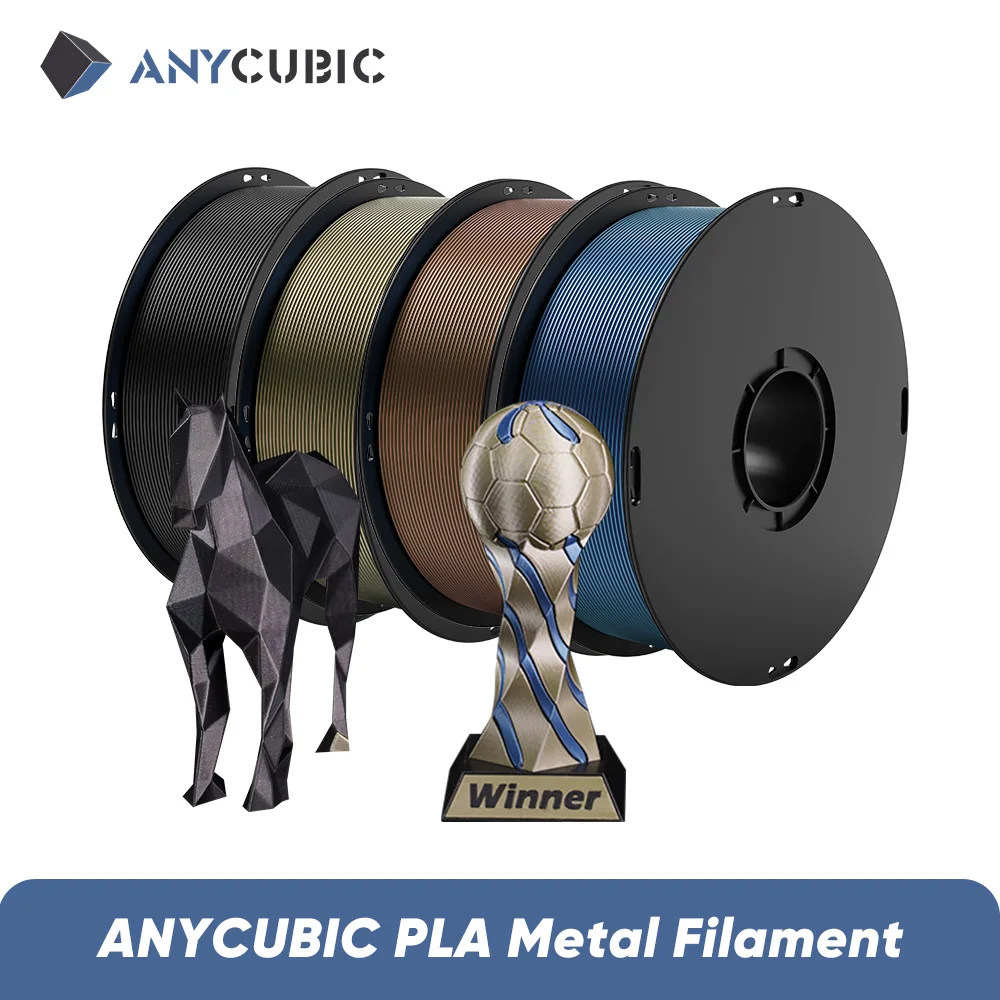 ANYCUBIC 3 kg PLA Metallfilament Metallstruktur PLA Kobra S1 Kobra 3 Combo 3D-Druckerfilament Hochleistungs-3D-Druck PLA Image