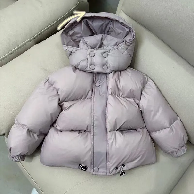 Kinder Koreanische Version Jungen Mädchen Verdickte Daunen Kleidung Baby Warme Ausländischen stil Jacke Rote Brot Kleidung Winter Image