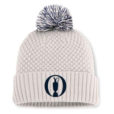 The Open Bubble Beanie mit Umschlag und Bommel - Creme Image