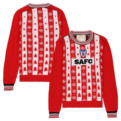 Sunderland Retro-Weihnachtspullover – Rot/Weiß – Kinder Image
