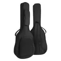 Borsa per chitarra acustica con imbottitura spessa da 41 pollici in tessuto Oxford impermeabile da 12 mm con doppie cinghie Zaino per chitarra nero con tasca extra