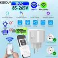 Tuya Smart Presa WiFi RF 433 MHz Spina 220 V 3000 W Interruttore di presa di telecomando senza fili Controllo vocale UE per Alexa Google Home