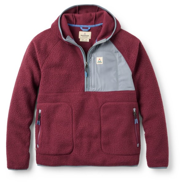 Passenger - Ventura 1/2 Zip Recycled Sherpa Fleece - Fleecepullover Gr M rot