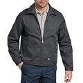 Dickies Men's Unlined Eisenhower Plain Long Sleeve Workwear Jacket, Grey (Charcoal Grey), Large