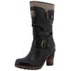 Winterstiefel MUSTANG SHOES "Palma", Damen, Gr. 36, Normalschaft, schwarz, Lederimitat, Textil, modisch, Schuhe, Kurzstiefel, Winterstiefel mit wärmendem Textifutter