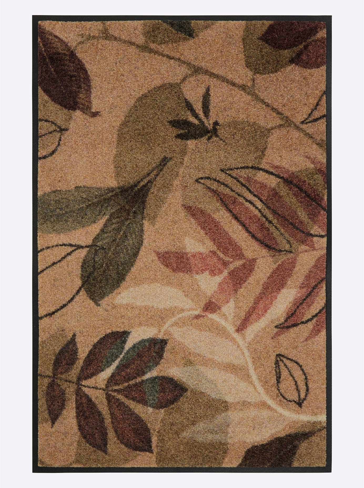 Fußmatte Gr. 1, braun (camel, taupe, bedruckt), B:40cm H:7mm L:60cm, Kunstfaser, Polyamid, Teppiche Image