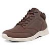 Sneaker ECCO "IRVING MID-CUT", Herren, Gr. 45, braun (dunkelbraun), Nubukleder, Textil, unifarben, casual, Schuhe, Winterboots, High Top Sneaker, Stiefelette mit gepolstertem Schaftrand