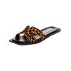 Pantolette STEVE MADDEN "STEVE MADDEN Pantoletten Leder", Damen, Gr. 39, braun (leopard), Leder, casual, Schuhe