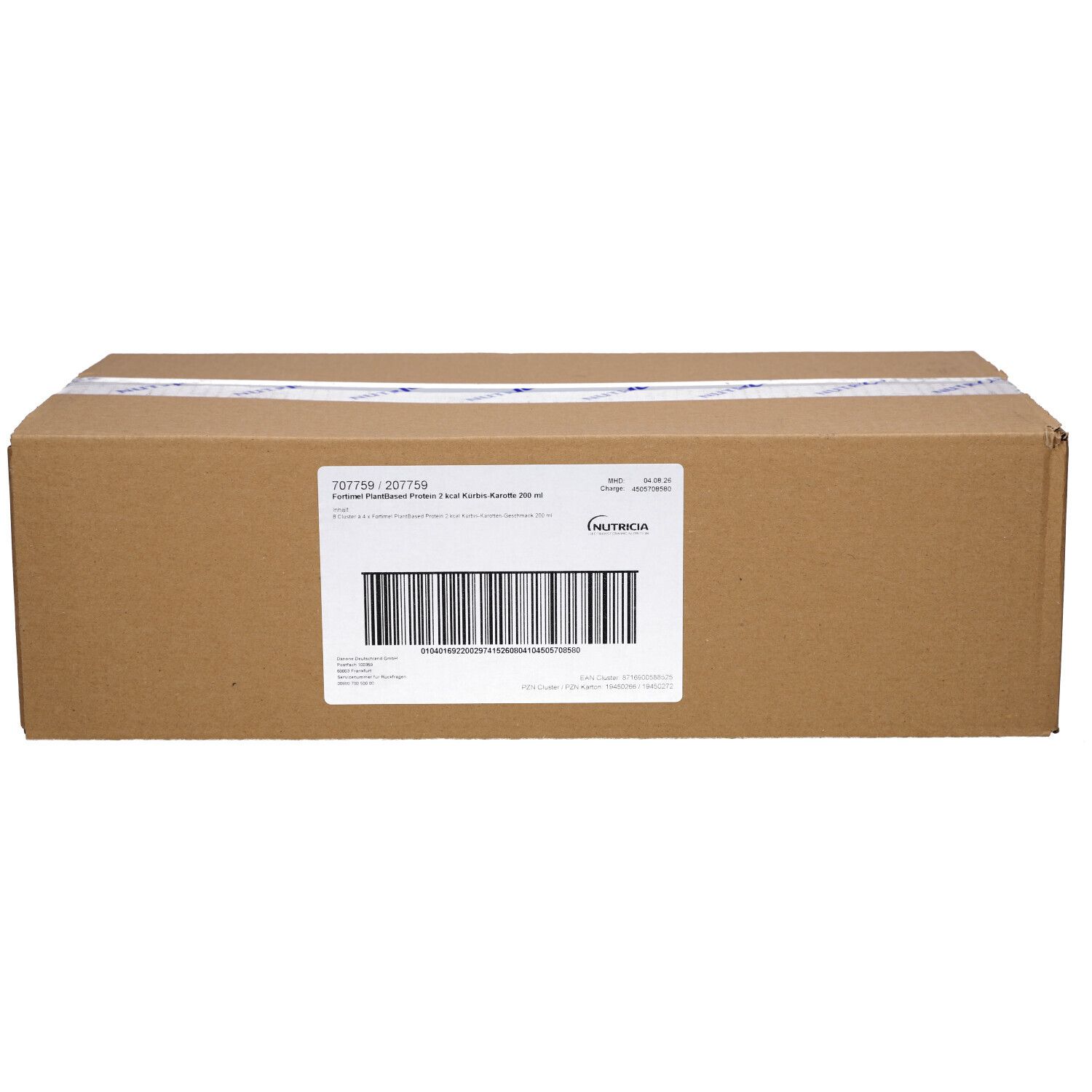 Fortimel PlantBased Protein 2 kcal Kürbis-Karotte 8x4x200 ml Flüssigkeit Image