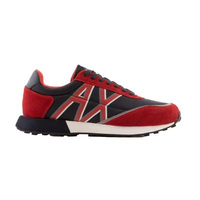 Armani Exchange - Sneaker für Herren, Leder (Marine/Rot) Image