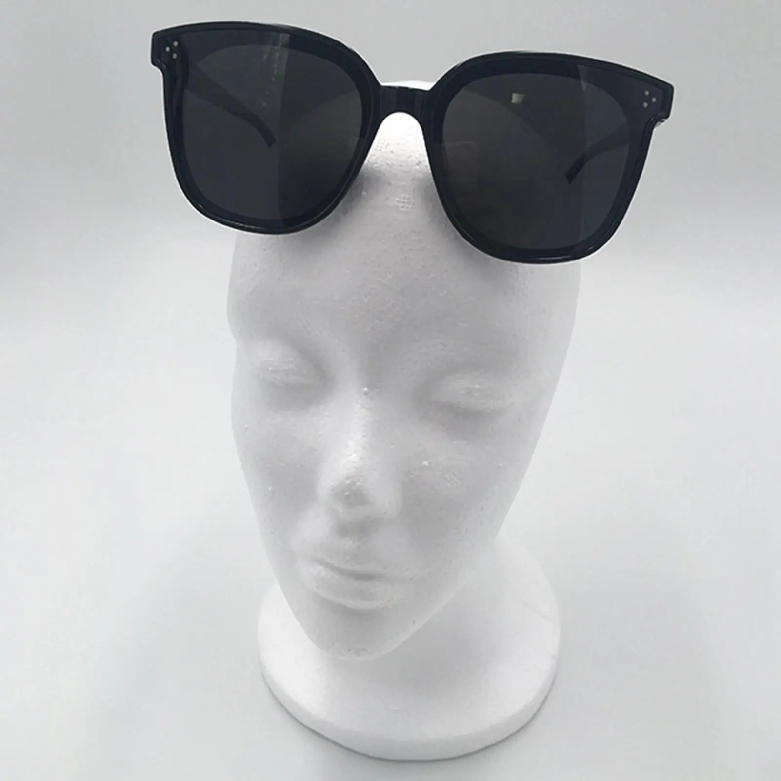 Schaum Perücke Kopf Modell Mannequin Dummys Perücke Gläser Hut Display Stand Rack Haarteile Ständer Halter Weiblichen Kopf Modell Perücke Display Image