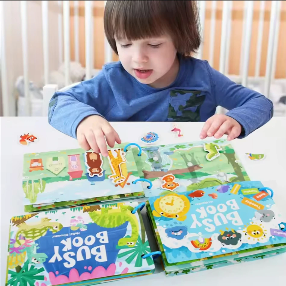 Montessori Baby Beschäftigt Buch Mein Erstes Ruhiges Buch Paste Frühes Lernen Bildung Spielzeug Kinder Spielzeug Passende Spiel für Babys