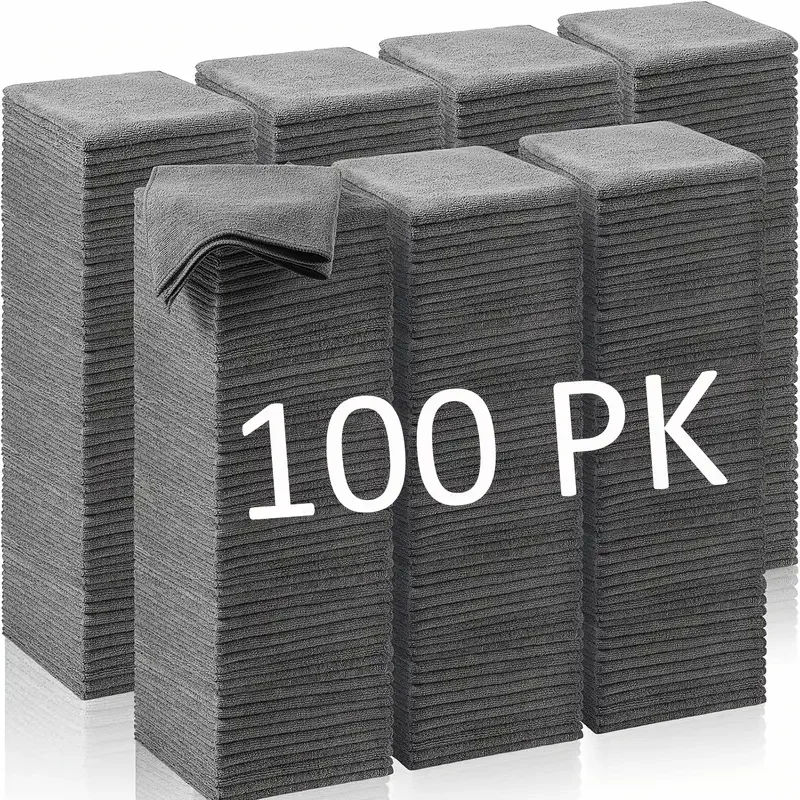 Verdickte Mikrofaser-Reinigungstücher, fusselfreie Mikrofaser-Reinigungstücher, wiederverwendbare Reinigungstücher, saugfähig für Autofenster Image