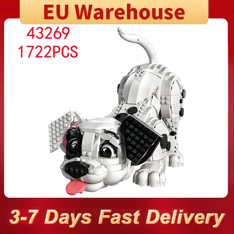 1722 stück Niedlichen Welpen Bausteine Tier Hund Modell Diy Montage Ziegel Spielzeug Kinder Weihnachten Geschenk Kompatibel Mit Set 43269 Image