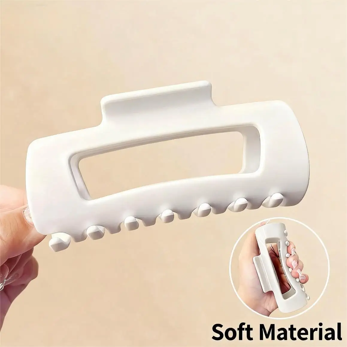 Haargreifer aus weichem Material für Damen – modischer Haarschmuck – weiches Silikon, kollisionssicher und sturzsicher Image