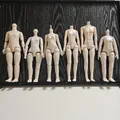 1/6 BJD Corpo della bambola Giocattoli articolati mobili Petto ruotabile 22-26 cm Pelle di bambola Corpo nudo per ragazza FAI DA TE Dress Up Figlia Regalo di compleanno