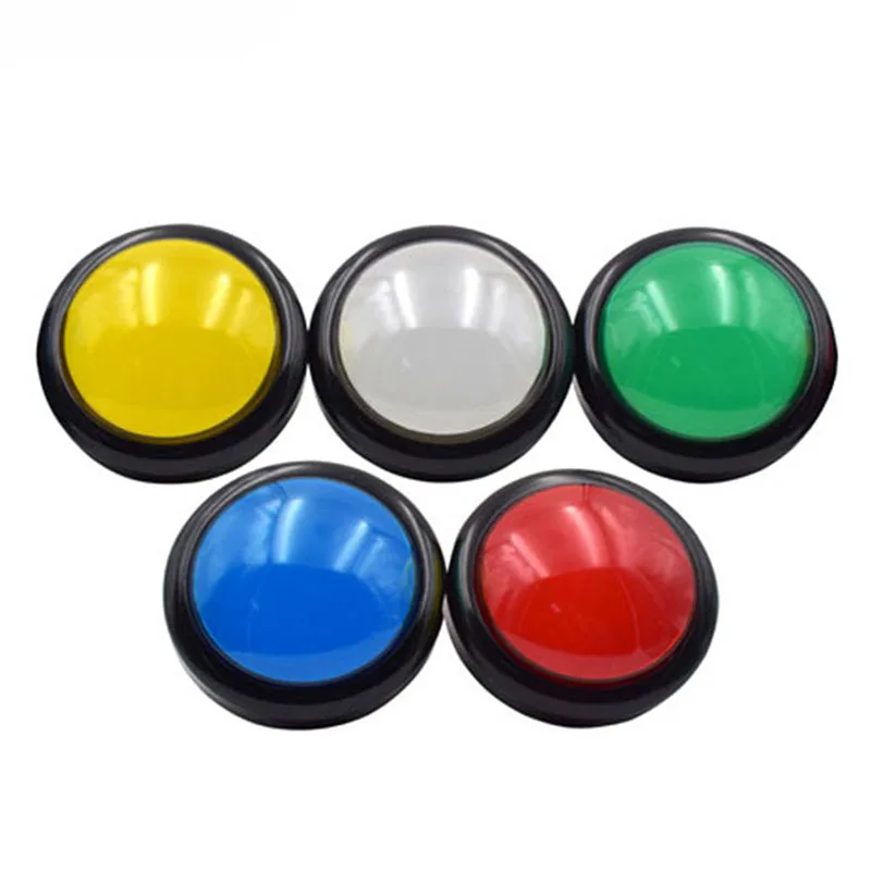 100mm Große Runde Push Button LED Beleuchtet mit Mikroschalter Arcade Push Tasten Großen Kuppel Push-taste Image