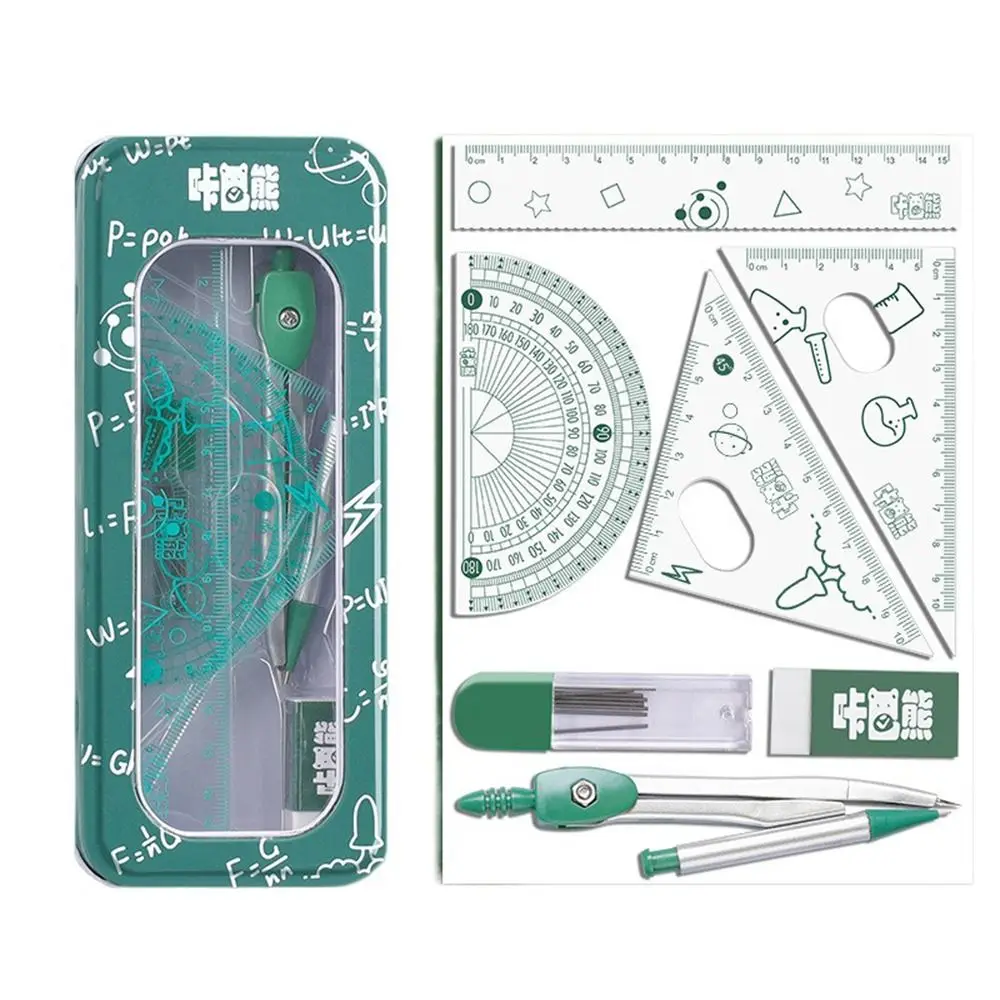 Kreative Kunststoff Zeichnung Lineal Lernen Messwerkzeug Geschenk Winkelmesser Trigonometriebe Schreibwaren Image