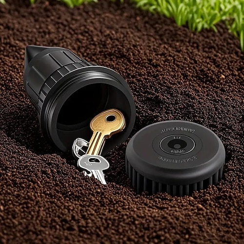 cassaforte nascosta per chiavi e denaro, design mimetico per irrigatore d'acqua per esterni, impermeabile, resistente alla corrosione e agli urti, deposito segreto per chiavi e oggetti di valore