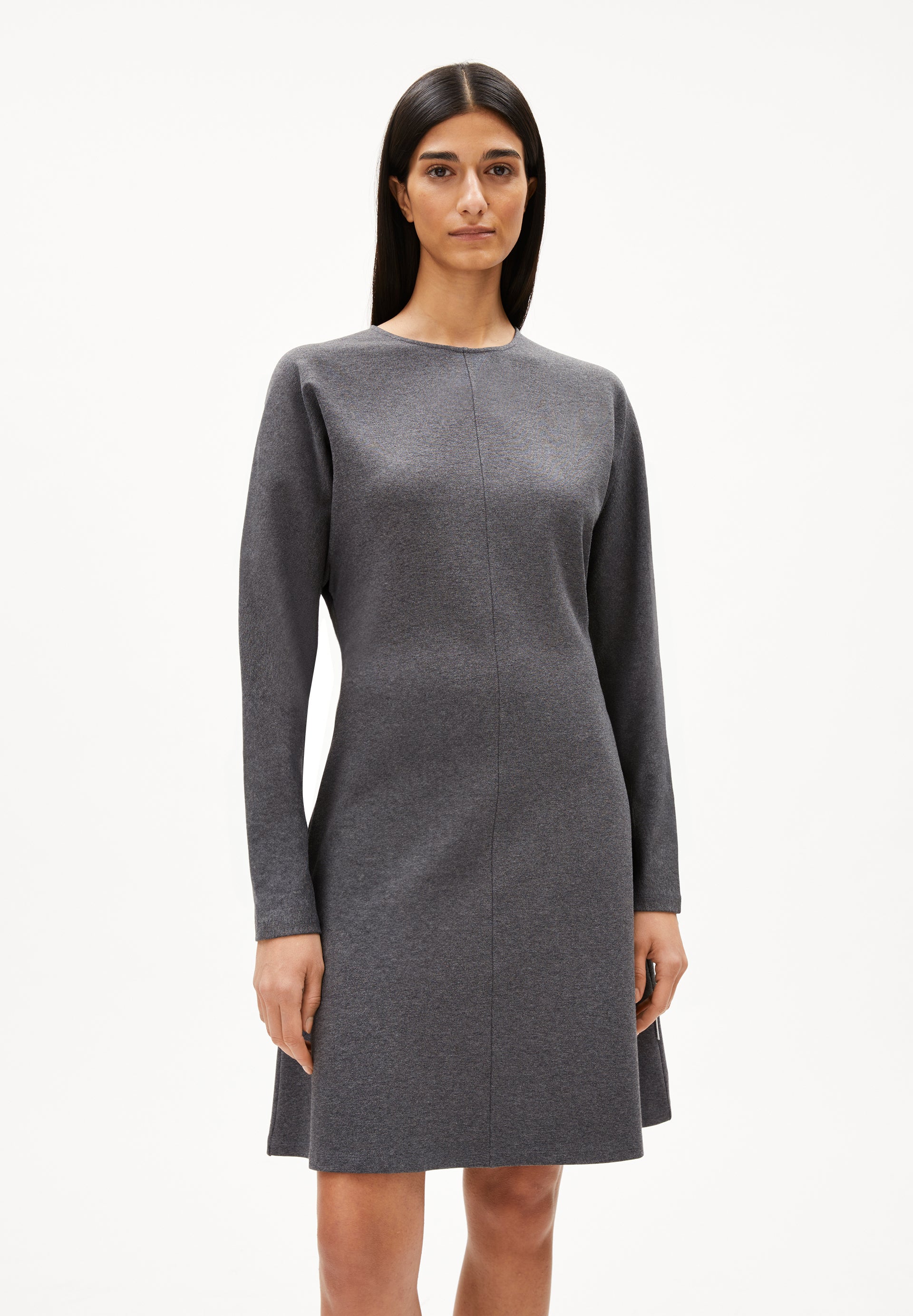 CALINAA | Jerseykleid aus LENZING™ ECOVERO™ Viskose Mix - grau (S) Image
