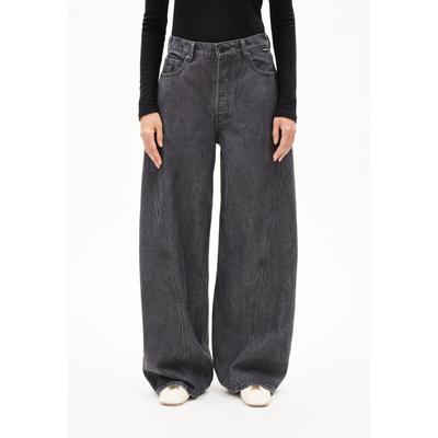 AALTHEA | Wide Leg Mid Waist aus Lyocell Baumwoll Mix - schwarz (25-32) Image