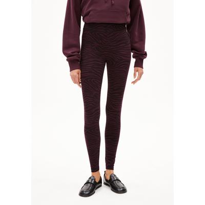 FARIBAA ZEBRARAA | Leggings aus Bio-Baumwoll Mix - rot (M) Image