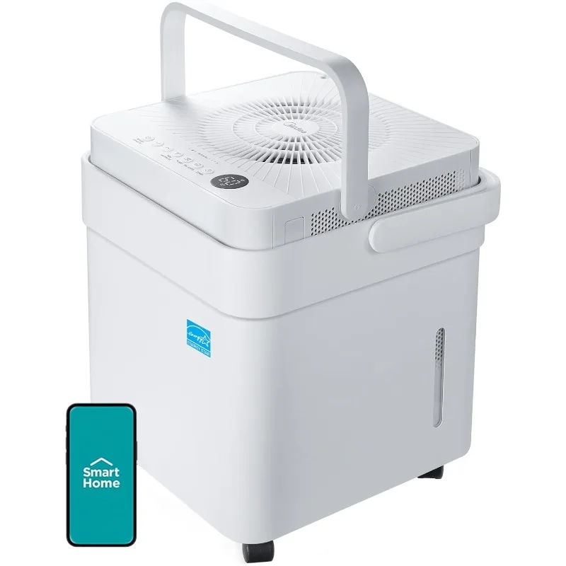 Cube 50 Pint Dehumidifier For Basement And Rooms At Home For Up To 4,500 Sq. Ft., Built-in Pump, Drain Hose Included