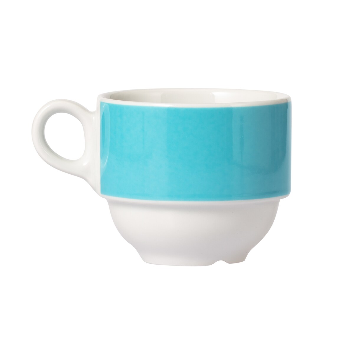 6 x MERIDIAN Kaffee-Obertasse, 0,19 ltr., hellblau, aus Porzellan, von Caterado. Made in Europe. Image