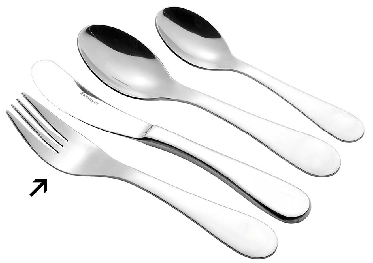 Esmeyer 12 x Kindergabel Modell SUNNY 18/10, poliert, Länge: ca. 16,0 cm. Materialstärke 2,5 mm. Image