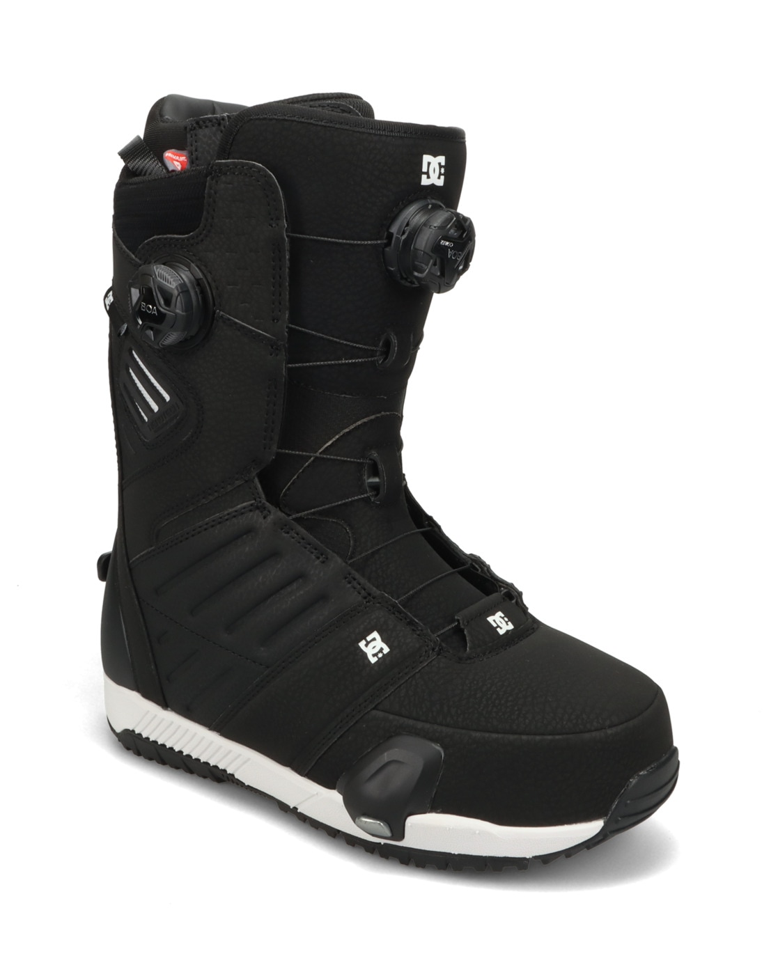 Snowboardboots DC SHOES "Judge Step On" Gr. 7, schwarz-weiß (schwarz, weiß), Schuhe, 7(39), 95.23% Synthetikmaterial, 4.77% Textil