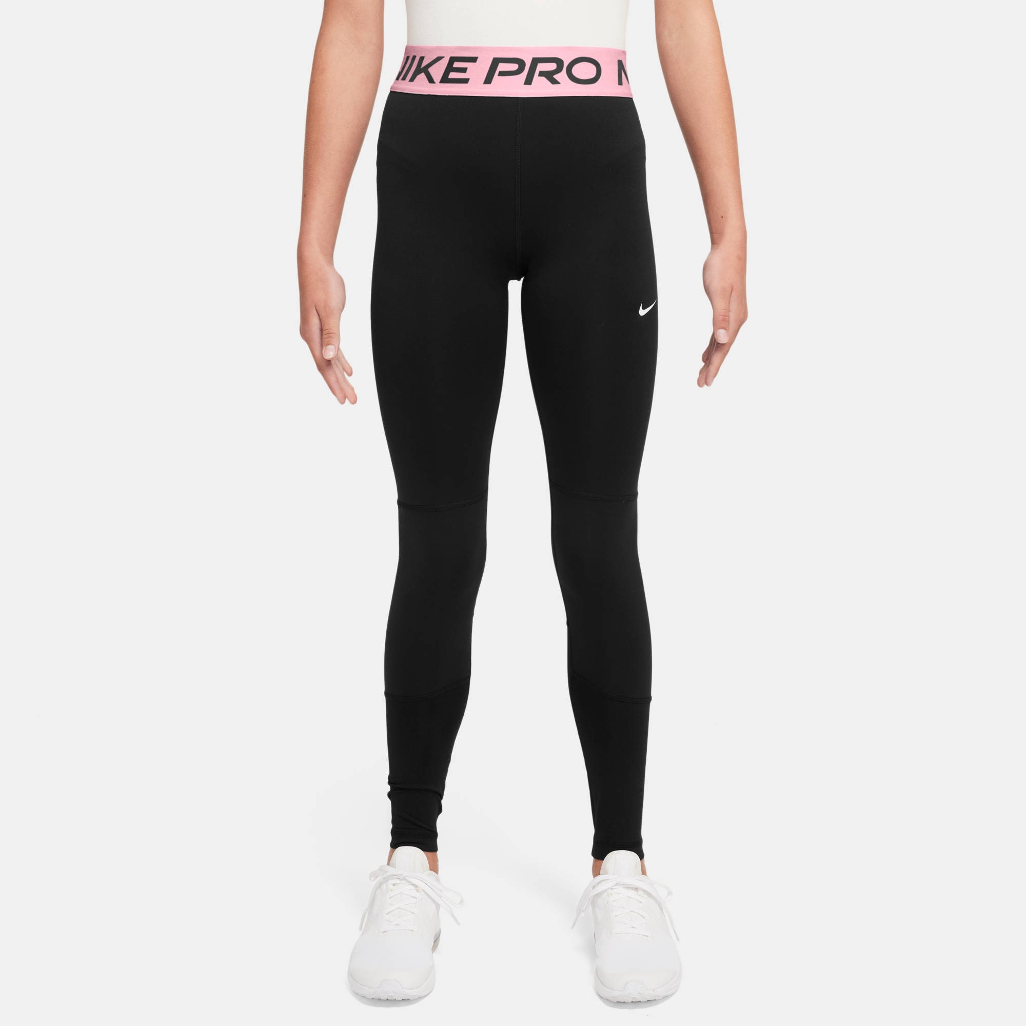 Trainingstights NIKE "G NP LEGGING", Kinder, Gr. XS (116/122), N-Gr, balck, Obermaterial: 83% Polyester, 17% Elasthan, Hosen Image