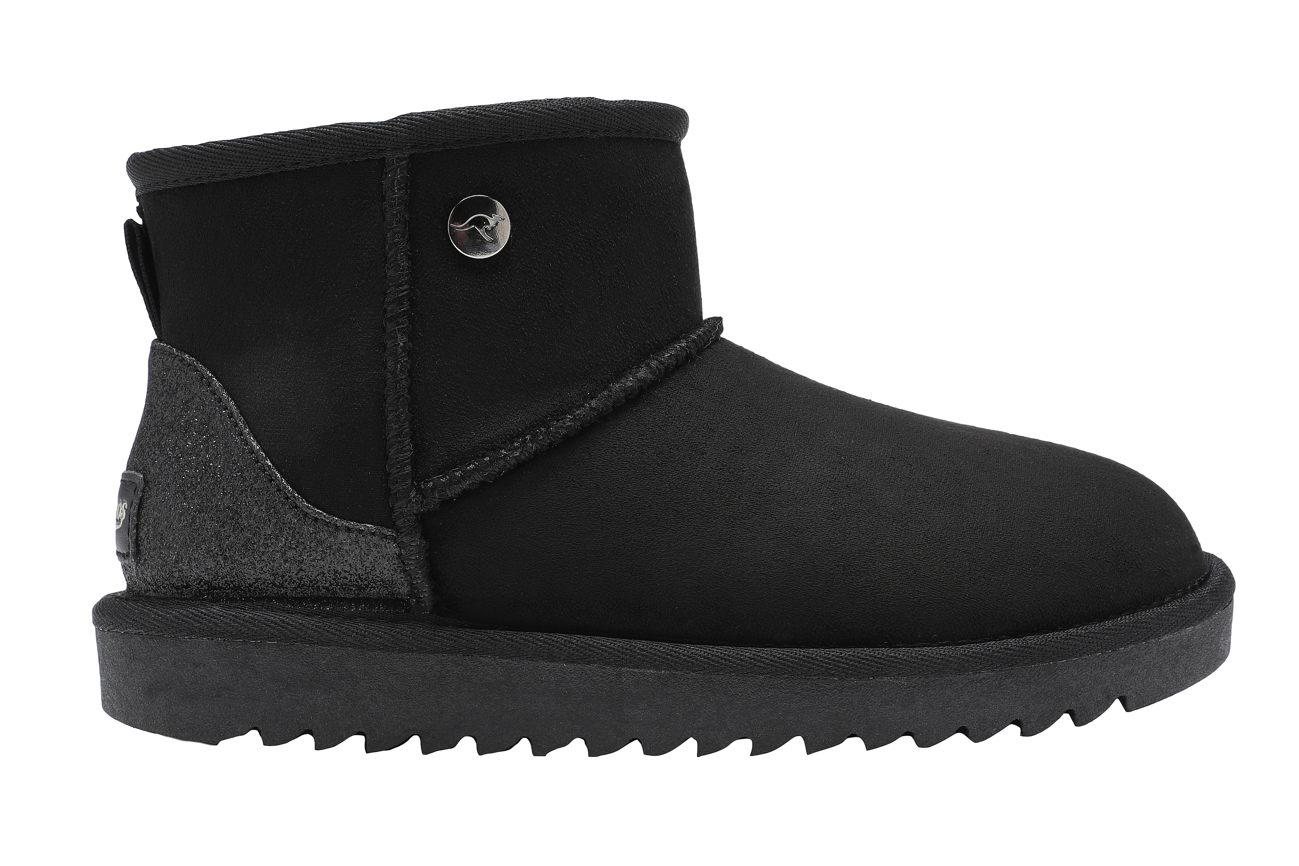 Schlupfboots KANGAROOS "K-UW BROOME", Damen, Gr. 40, schwarz (jet schwarz), Textil, Schuhe, Winterschuhe, Winterboots, Snowboots, Schlupfstiefel