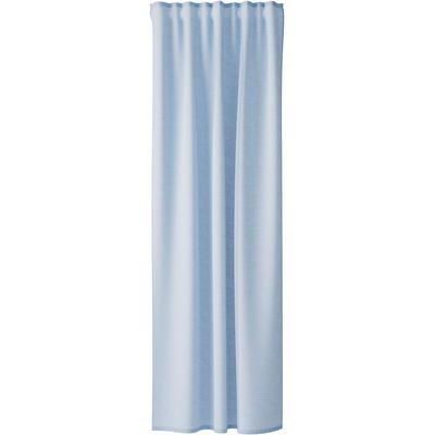 Gardine HOMING "Oskar" Gr. 1, blau (aqua), B:140cm H:245cm, Polyester, Gardinen, Fertigschal Image