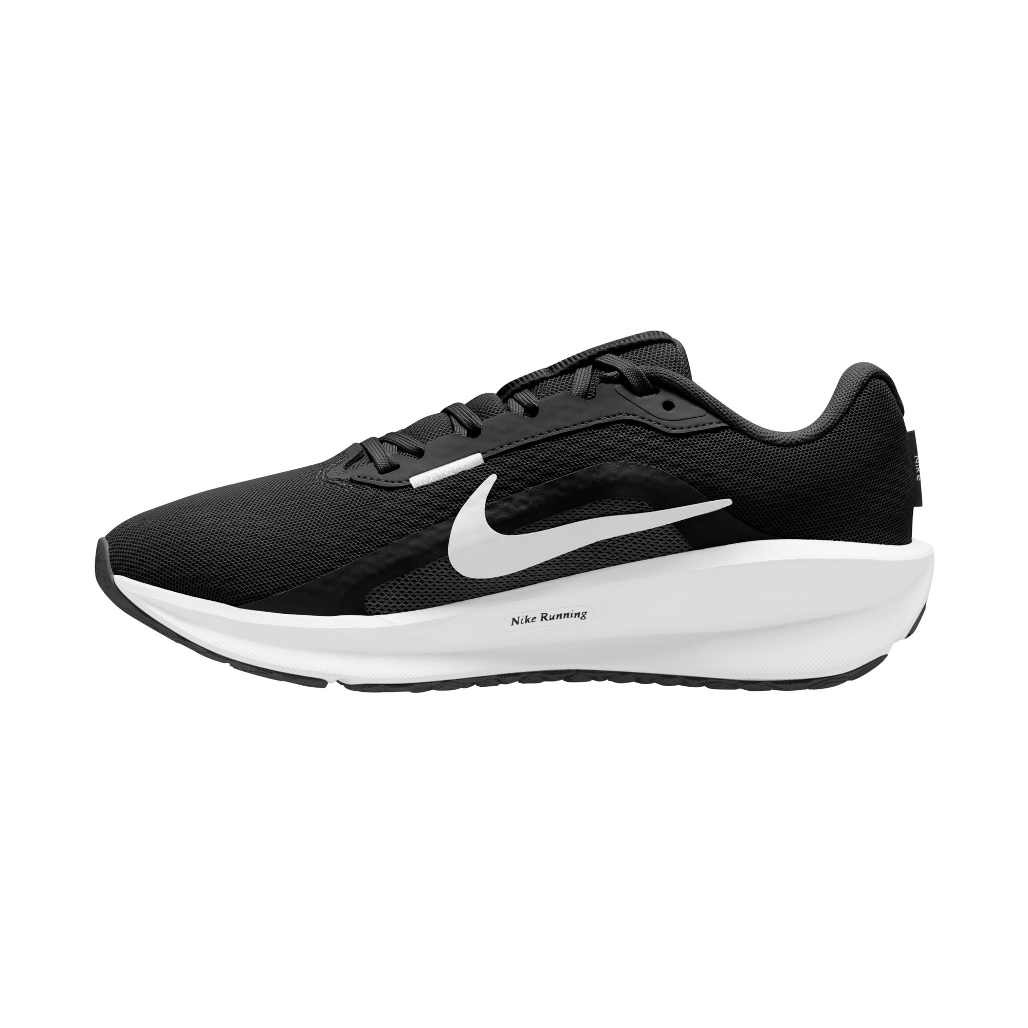 Laufschuh NIKE "W DOWNSHIFTER 13", Gr. 39, schwarz, weiß, dk smoke grau, Synthetik, Textil, Schuhe