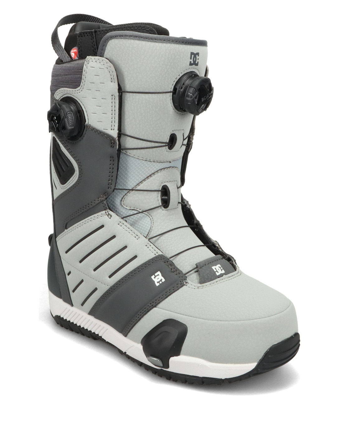 Snowboardboots DC SHOES "Judge Step On" Gr. 13, grau (dunkelgrau, grau), Schuhe, Damen, 13(47), Obermaterial:95.23% Synthetikmaterial, 4.77% Textil;