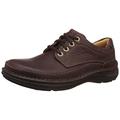 Clarks Men's Nature Three Derbys,Mahogany Leather, 6.5 UK