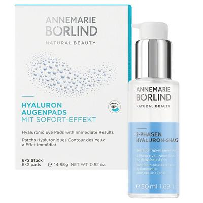 Annemarie Börlind 2-Phasen Hyaluron-Shake + Hyaluron Augenpads mit Sofor 1 St Set Image