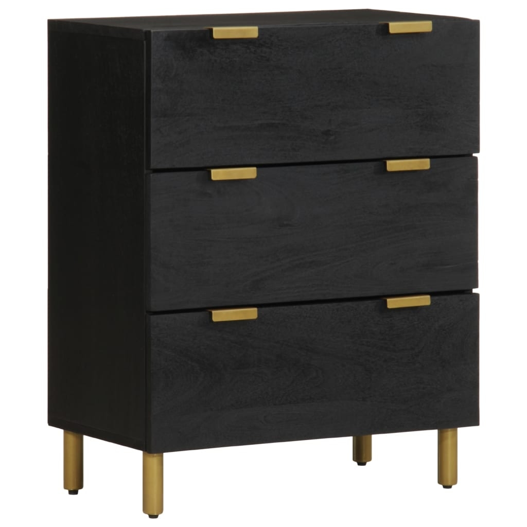 vidaXL Sideboard Schwarz 60x33x75 cm Holzwerkstoff Image