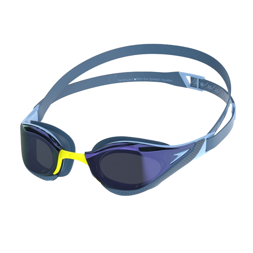Speedo Unisex Erwachsene Fastskin Pure Focus Spiegel-Schwimmbrille (Blau) Image