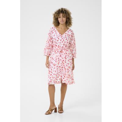 Kleid A-shape pink white Image