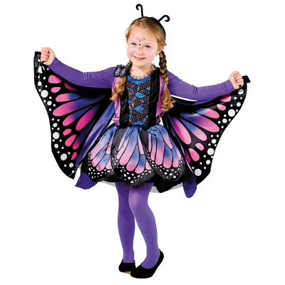 Kinder-Kostüm Schmetterling, lila/blau Image