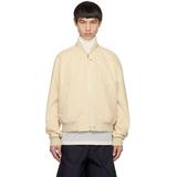 Yellow Extended Zip Bomber Jacket