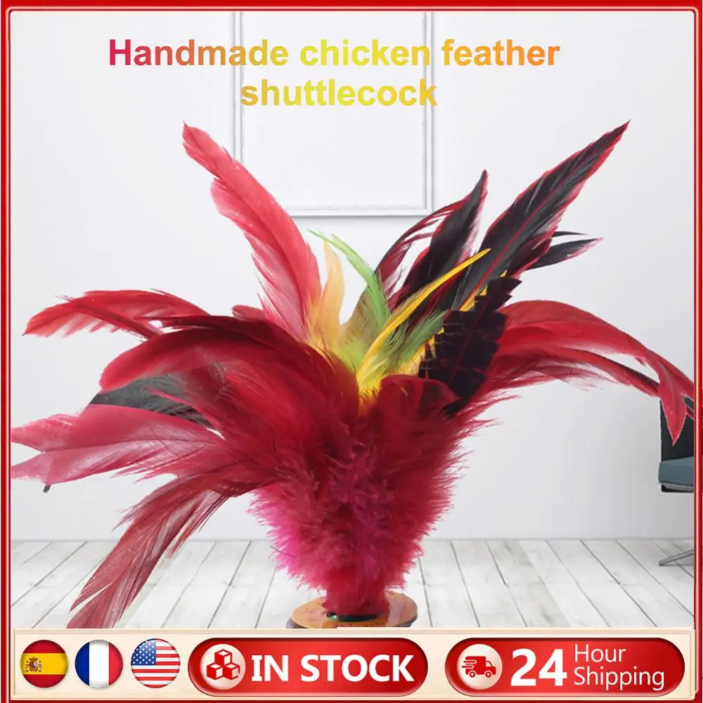 20 cm chinois Jianzi plumes colorées plume volant Portable pied coup de pied volant plume volant pour l